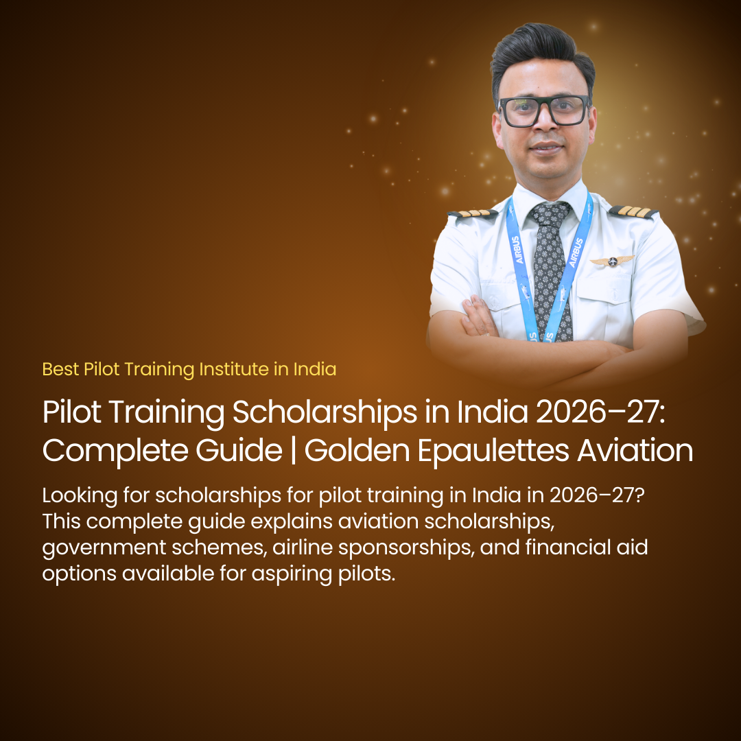 Pilot Training Scholarships in India 2026–27: Complete Guide | Golden Epaulettes Aviation